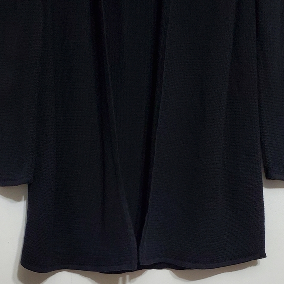 Talbots large knit long line open cardigan sweater black long sleeve whimsygoth - Picture 7 of 12